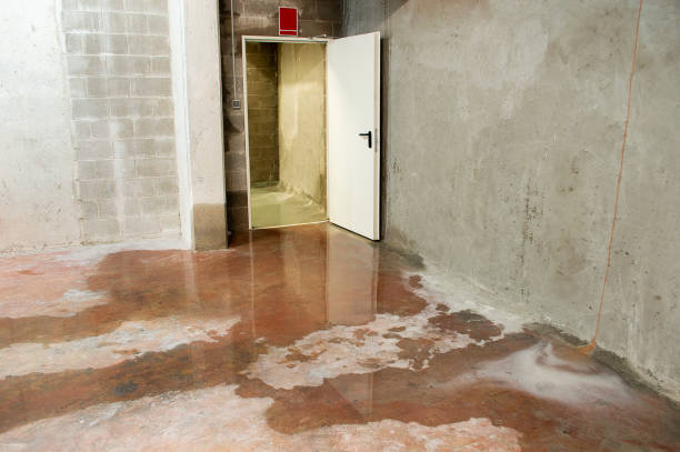 Slab leak water damage
